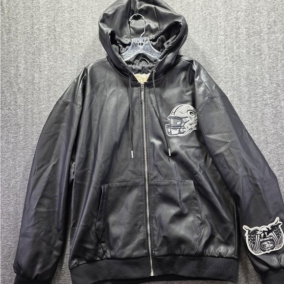 Men's Black Hooded Jacket